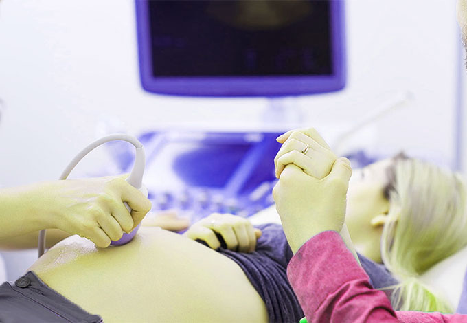 Diagnosing this problem may involve a combination of pregnancy testing, symptom assessment, and ultrasound